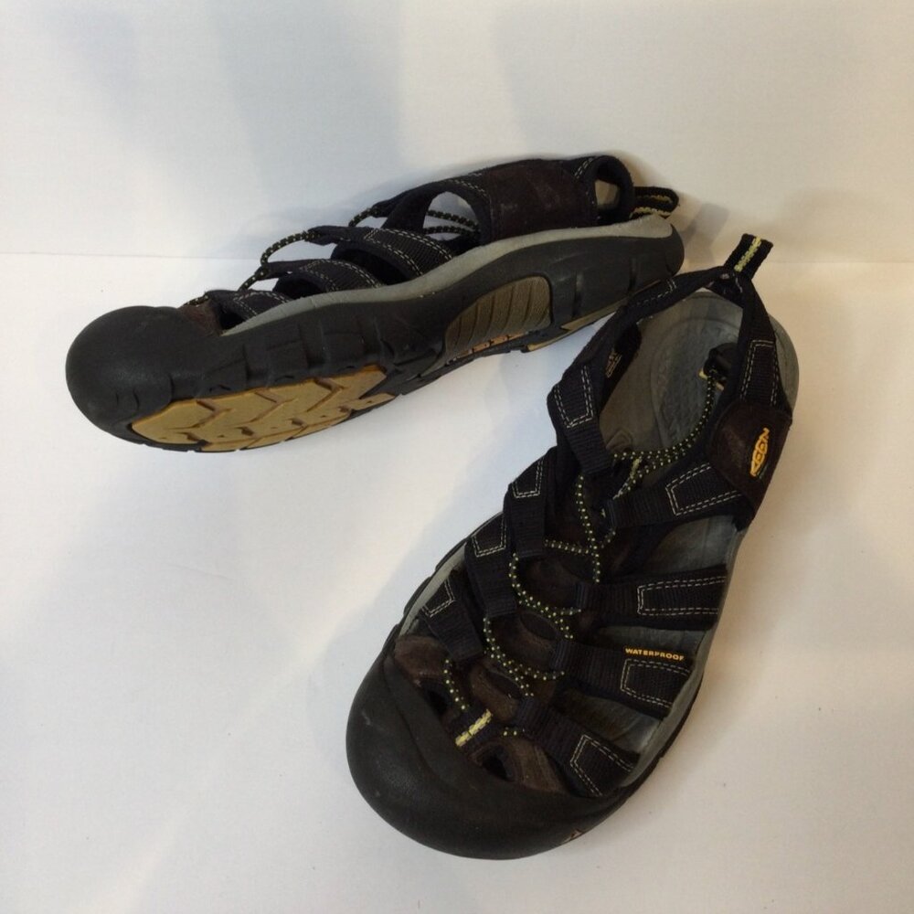 Keen Newport H2 Mens Sandals 8.5 Black Rubber Soles Outdoor Hiking Water Shoes